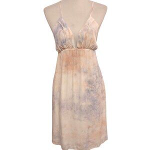 Gypsy 05 Womens NWT Size M MIrange Pastel Pink Blue White Tie Dye Halter Dress